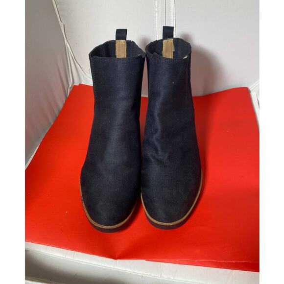 LIFE STRIDE VELOCITY Womens Black Pull Tab Round Toe Wedge Booties 9.5 M NWT - Picture 4 of 10